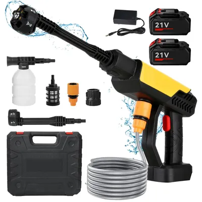 Produktbild von Hochdruckreiniger - Kabellose Wassersprühpistole - 500 W - 70 bar - 18 V - Schaumsprüher - 2 Akkus