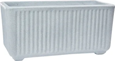 Produktbild von Garden Italia Vasen Topf für Garten Centorighe Rechteck hoch GRCH Seite 80 cm - Höhe 40 cm - aus steinfarbenem Harz - Italy - Frostbeständig - Stoßfest - Leicht, m