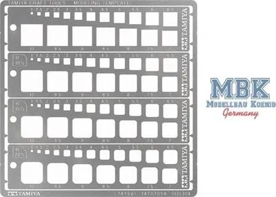 Obrázek produktu pro TAMIYA 74156 Modelářská šablona 1-10 mm PE