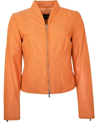 Produktbild von Jilani - Damen Lederjacke Lammnappa aprikose Größe 40