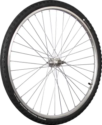 Produktbild von 28 Zoll Hinterrrad Hohlkammer für 5-9 fach Schraubkranz und montierter Bereifung