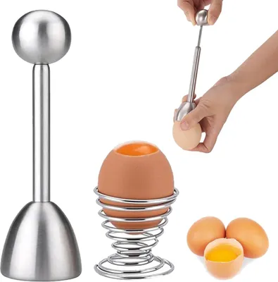 Produktbild von Eierontkoper - Edelstahl Eieröffner - 2 Stück