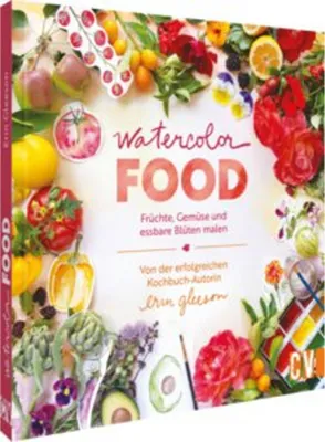 Obrázok produktu pre Anleitungsbuch Watercolor Food: 40 Schritt-für-Schritt-Motive Früchte, Gemüse und Blumen