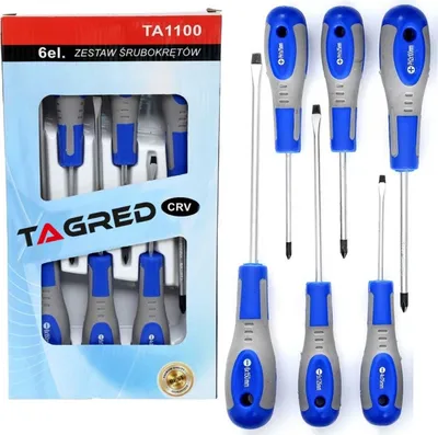 Produktbild von Schraubendreher Kreuz Satz 6-tlg Schlitz Schraubenzieher Set