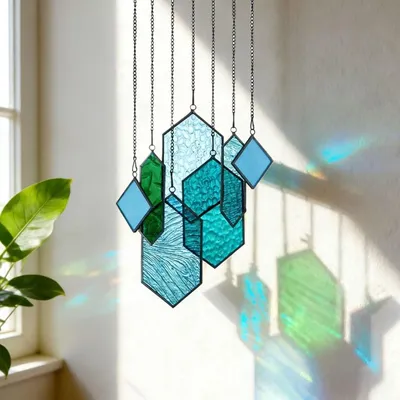 Produktbild von Sonnenfänger Bastelset, Glas und Metall, wetterfest, für Garten