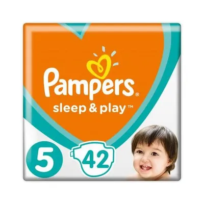 Produktbild von Pampers 81664439, Junge/Mädchen, Windel mit Klebeband, 11 kg, 16 kg, Mehrfarbig, Velcro