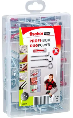 Productafbeelding van fischer 544399 fischer Profi-Box - DuoPower 2K 544399 Dübel- und Schrauben-Sortiment, 70 St.