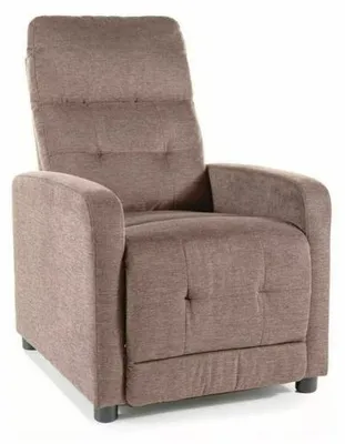 Image de Fauteuil inclinable en tissu "Otus" - Brego - Beige - l 66 x H 100 cm