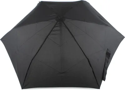 Produktbild von Knirps Taschenregenschirm Regenschirm Flat Duomatic Black schwarz