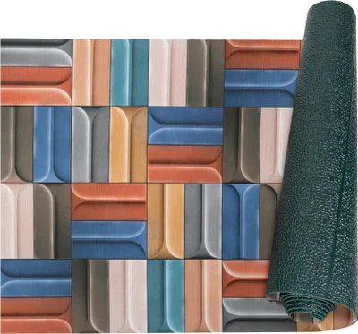 Produktbild von Küchenläufer  RANNA Bodenmatte Flurläufer Teppichläufer Küchenteppich 52x160cm Bauhaus Bunt Robust