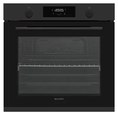 Produktbild von SHARP Einbaubackofen 70L Multifunktionsbackofen 9 Programme 2800W Schwarz K-70P19BNH-EU
