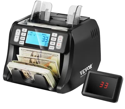 Productafbeelding van Geldtelmachine - Biljettelmachine - Geldteller - Geldtellers - Valsgelddetector - 1200 Biljetten per Minuut