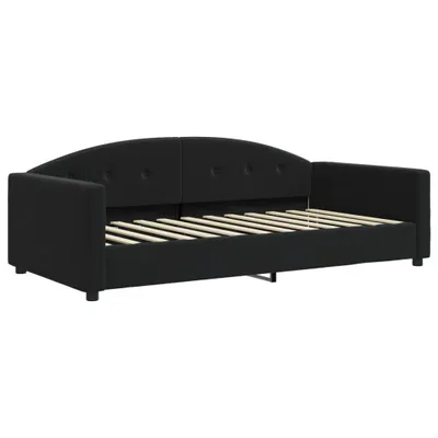 Zdjęcie produktu dla VidaXL 354147, sofa rozkładana, Czarny, Pianka, Metal, Poliester, Poli drewno, Drewno, 2220 mm, 1100 mm