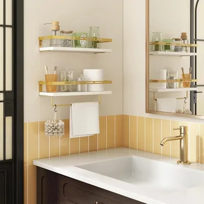 Immagine prodotto di Mensole sospese per l'organizzazione del bagno