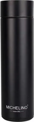 Produktbild von Michelino 0,5 L Isolierflasche mit Temperaturanzeige SCHWARZ 54561