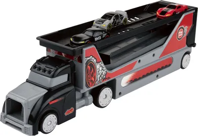 Produktbild von Playtive Racers Autotransporter rot mit Abschussfunktion Spielzeug Kinder