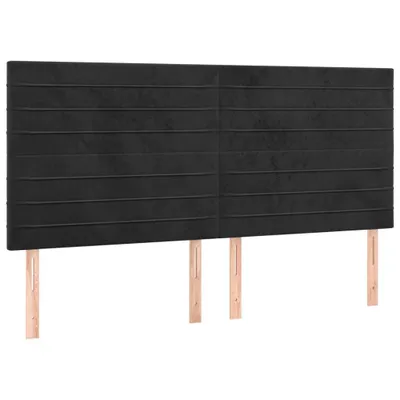 Produktbild von VidaXL 3116540, Schwarz, Polyester, Holz, 2000 mm, 118 cm, 128 cm, 50 mm