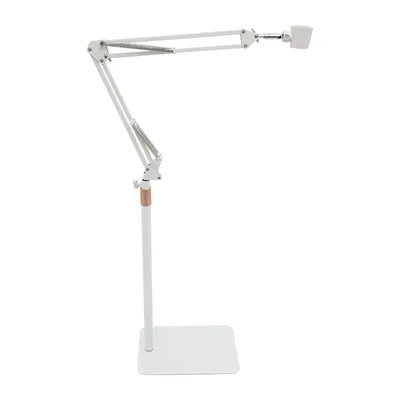 Produktbild von Föhn-Stand rotierender Fönhalter 360 Grad Haartrocknerhalter verstellbarer Höhen (Weiß)