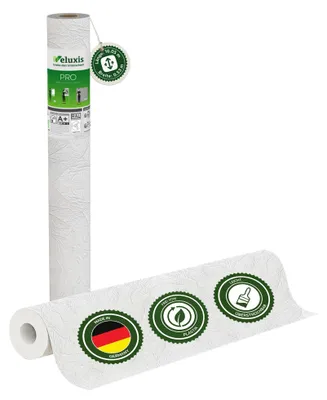 Produktbild von Vliestapete Vliestapete weiß – Renoviervlies Feine Faserstruktur, 10,05 m x 0,53 m, rissüberbrückend, blickdicht, überstreichbar, Germany – Veluxis