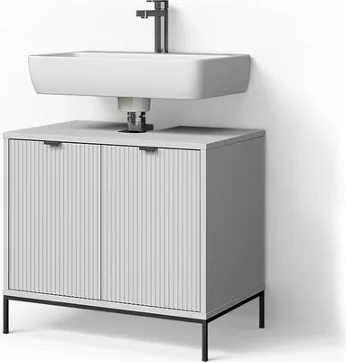 Immagine prodotto di Mobiletto Livinity ATERNO Bianco 70 x 63 cm con 2 porte, Model 52992