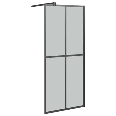 Produktbild von vidaXL Duschwand für Walk-in Dusche 90x195 cm Dunkles Sicherheitsglas