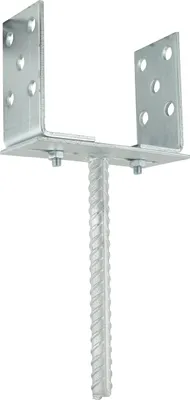 Zdjęcie produktu dla Podstawa słupa ocynkowana wmur. 60-200x336 mm