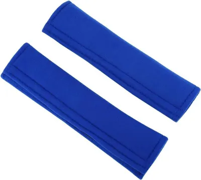 Productafbeelding van Autogordel Kussens - Schouderbeschermers - Comfortabel Rijden - Zachte Vulling - 2 Stuks - Blauw