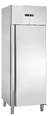 Produktbild von GastroHero Tiefkühlschrank SNACKH400BTV | 429 Liter | Edelstahl | GN 1/1 | Umluftkühlung | Digitalthermostat | Profi Gewerbe Tiefkühler