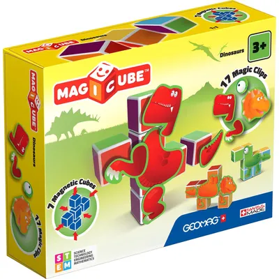 Produktbild von GEOMAG Magicube Magnetische Dinosaurier