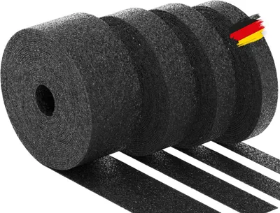 Image de Tapis de terrasse en rouleau, dimensions 20 m x 50 mm x 3 mm, granulés de caoutchouc, antidérapant, pour terrasse