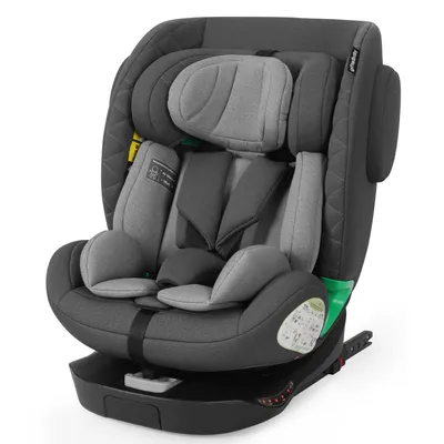Image de Siège auto pour enfant Flieks avec appuie-tête réglable en hauteur sur 11 positions, pivotant à 360°, de la naissance à 12 ans, ISOFIX, 40-150 cm, gris
