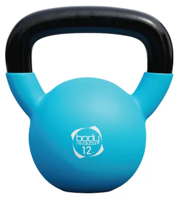 Produktbild von Body Revolution 12kg Kettlebell mit Neoprenbeschichtung