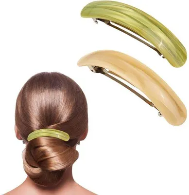 Image de Barrettes en acétate pour femmes, style vintage, grandes