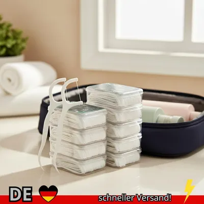 Produktbild von 50 Stück Zahnseide Tiefenreinigung für die Richtige Mundpflege Tragbare
