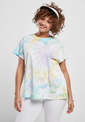 Immagine prodotto di Urban Classics - Donna Tie Dye Boyfriend Tee Pastello - 4XL