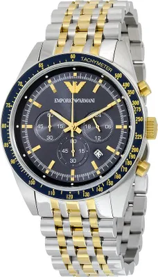 Produktbild von Emporio Armani AR6088 Herren-Armbanduhr, Gold / Edelstahl-Gehäuse, Metall-Armband