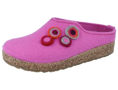 Zdjęcie produktu dla Haflinger Grizzly Kanon 731023-107 kapcie damskie, wełna dziewicza, różowy, NOWOŚĆ - dom - kapcie damskie, wielokolorowy
