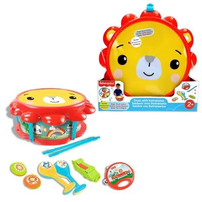 Produktbild von Fisher-Price Musikset mit Trommel und Instrumenten