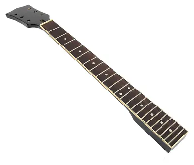Zdjęcie produktu dla Gitara folkowa z drewna Gryf Podstrunnica Instrument muzyczny Część czarno-biała