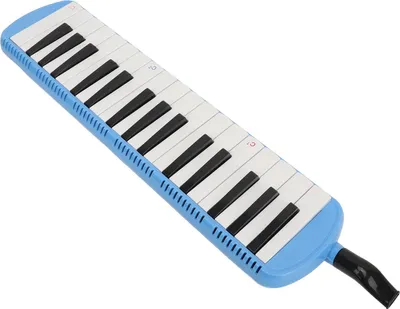 Obrázok produktu pre Melodica 32 klávesov pre školákov, deti, začiatočníkov, multifunkčný hudobný nástroj, modrá
