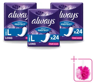 Produktbild von 3 x Always Inlegkruisjes Long Fresh Scent - Sparpackung - 3 Stücke