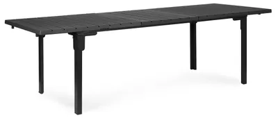 Produktbild von Ausziehbarer Gartentisch 180–240 cm für bis zu 12 Personen, Stahl und HDPE, grau, MultiGarden
