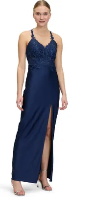 Produktbild von Vera Mont Damen Abendkleid mit Strass 40, Festival Blue