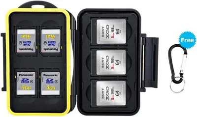 Image de JJC Housse étanche pour carte mémoire SDXC SDHC XQD CFexpress B, 7 slots