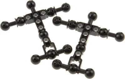 Produktbild von 2x Lego Bionicle Hero Factory Figuren Torso schwarz 9 Kugelgelenk 4593571 90625