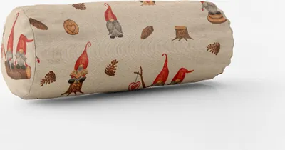 Produktbild von Kissenhülle Weihnachten Tomte Weihnachtswichtel Leinenlook div. Größen Größe 15x40cm (ØxB) Nackenrolle 15x40cm (ØxB) Nackenrolle Größe