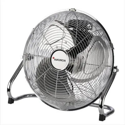 Image de Petit ventilateur de sol de 35 cm, 3 vitesses, chrome