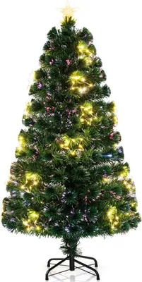 Fiberglas Weihnachtsbaum: Deko-Tannenbaum, LED-Beleuchtung