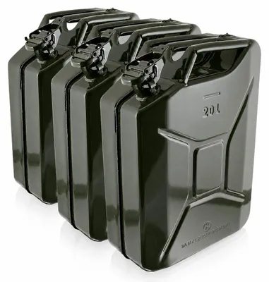 Produktbild von Bituxx 3x Kraftstoffkanister Metall 20 Liter Olive MS-17368, KI-generiertes Bild