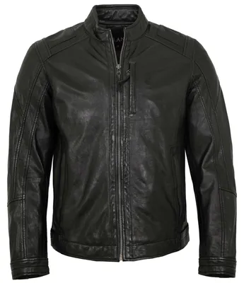 Produktbild von Jilani - Herren Lederjacke Lammnappa schwarz : 54